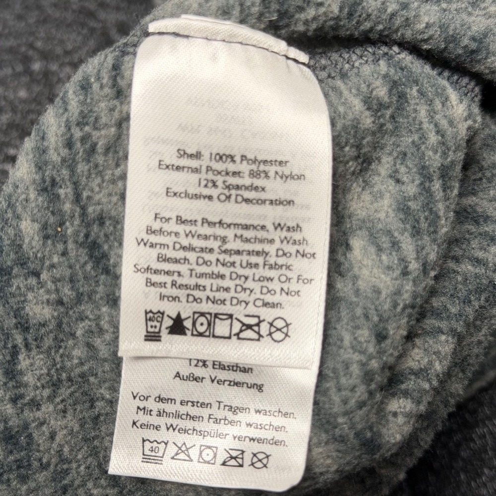 Eddie Bauer Mens XL Tall 1/4 Zip Fleece Pullover Gray Heather Outdoor Casual - Picture 7 of 7